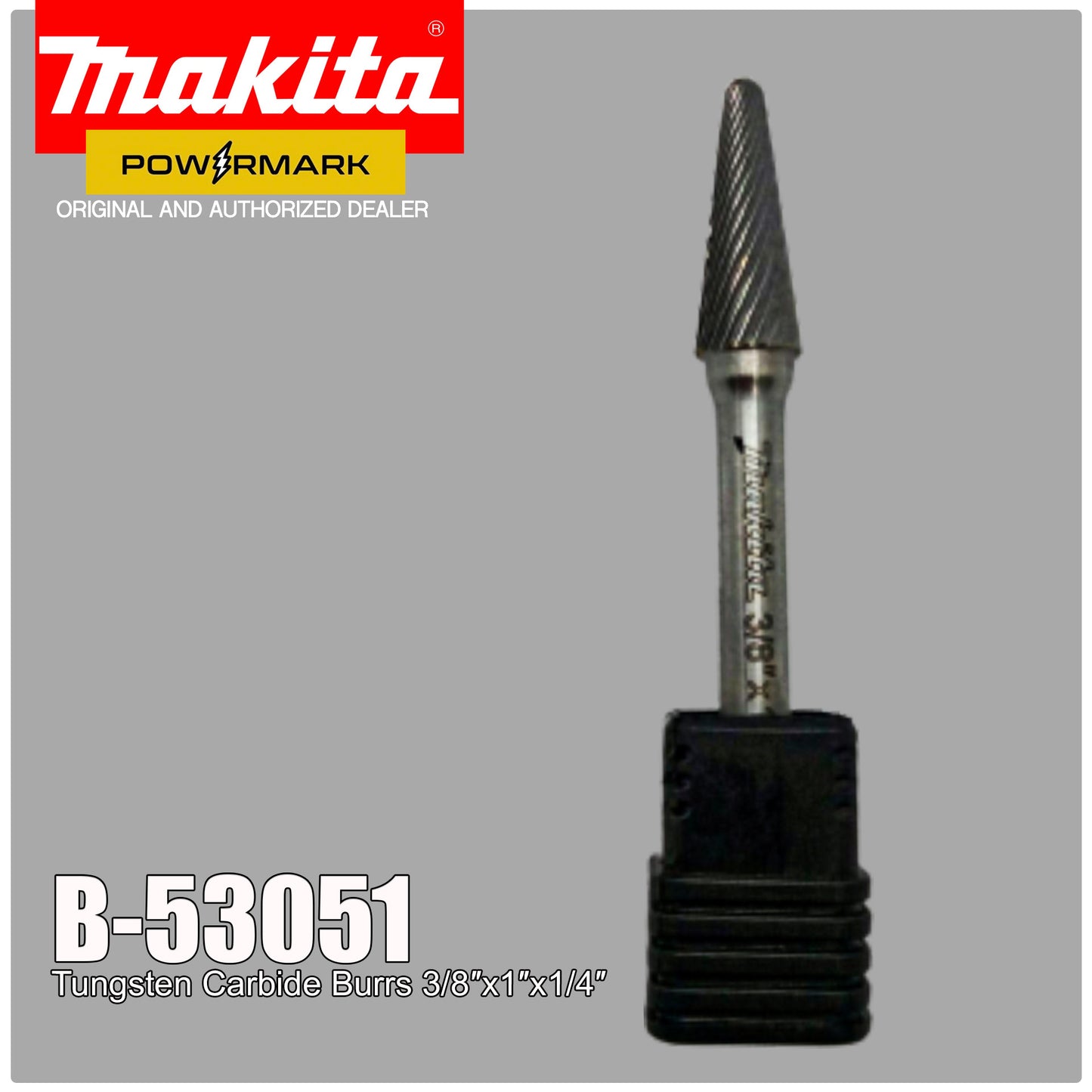 MAKITA B-53051 Tungsten Carbide Burrs 3/8″x1″x1/4″