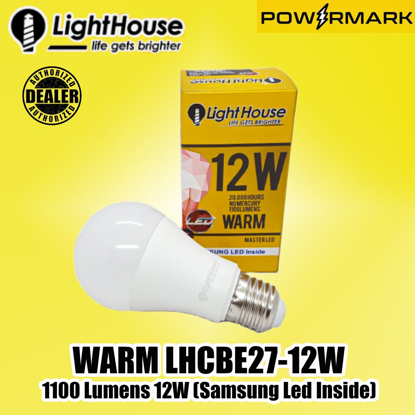 LIGHTHOUSE WARM LHCBE27-12W 1100