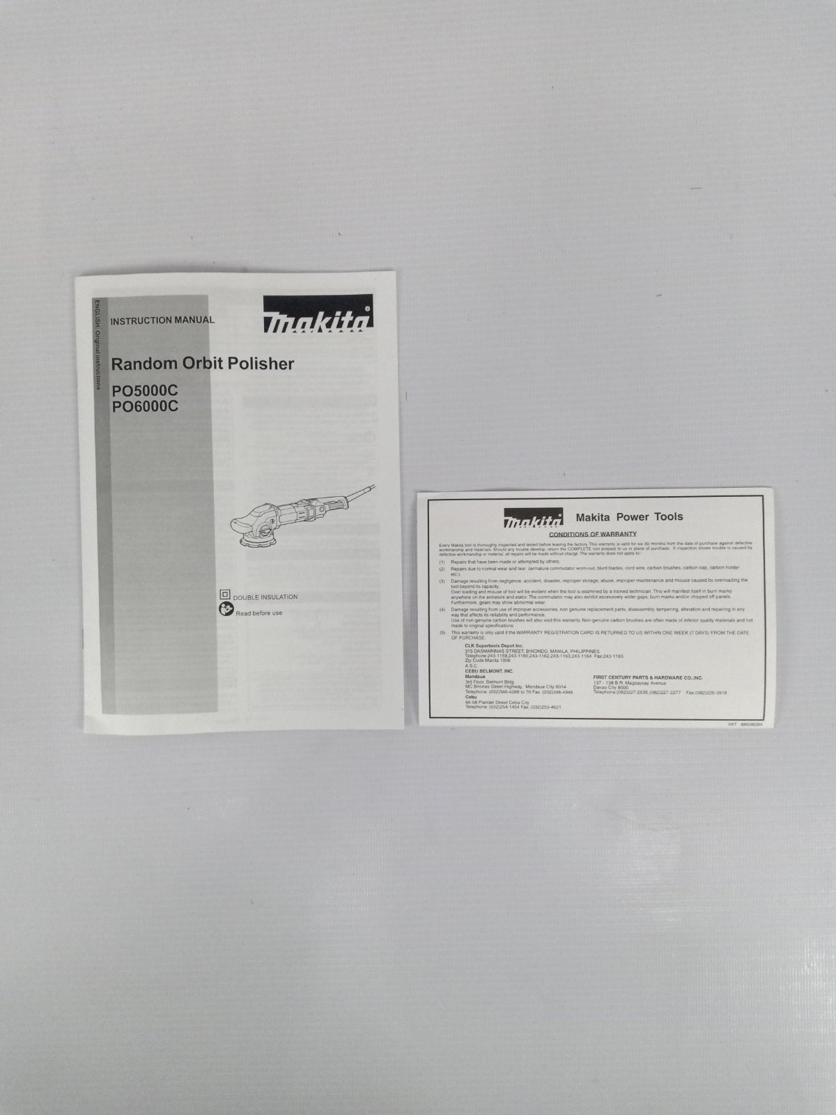 MAKITA PO5000C Random Orbit Polisher 900W (5″) Made in Japan