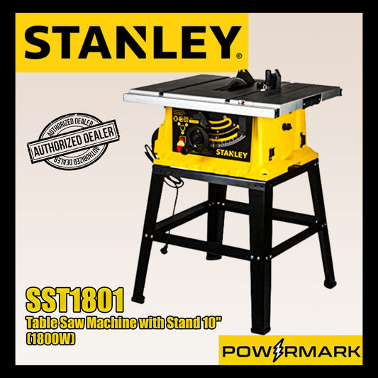 STANLEY SST1801 Table Saw Machine with Stand 10" (1800W)