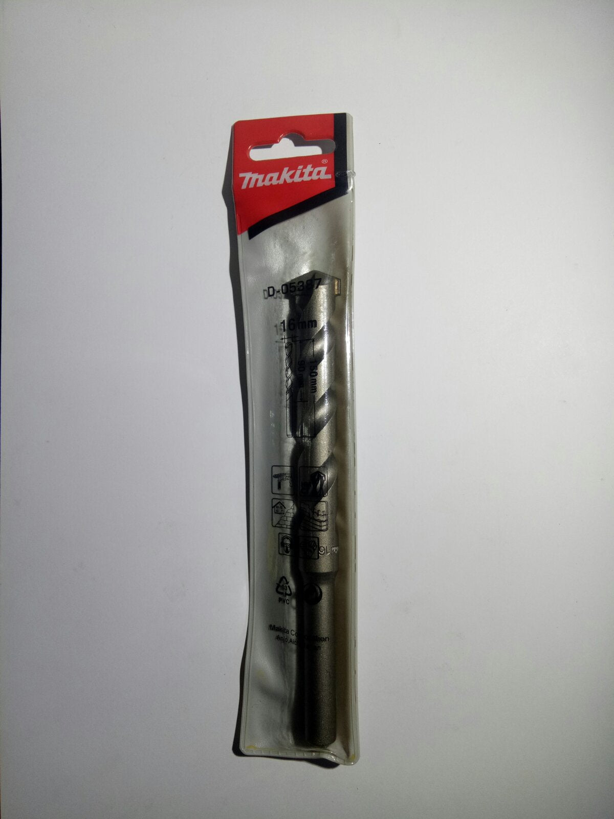 MAKITA D-05387 TCT Masonry Drill Bit Straight Shank 16mm