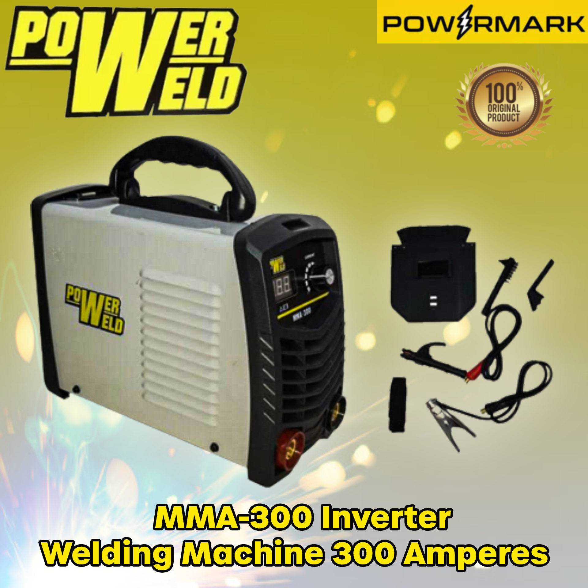 PowerWeld MMA300 Inverter Welding Machine 300 Amperes Powermark