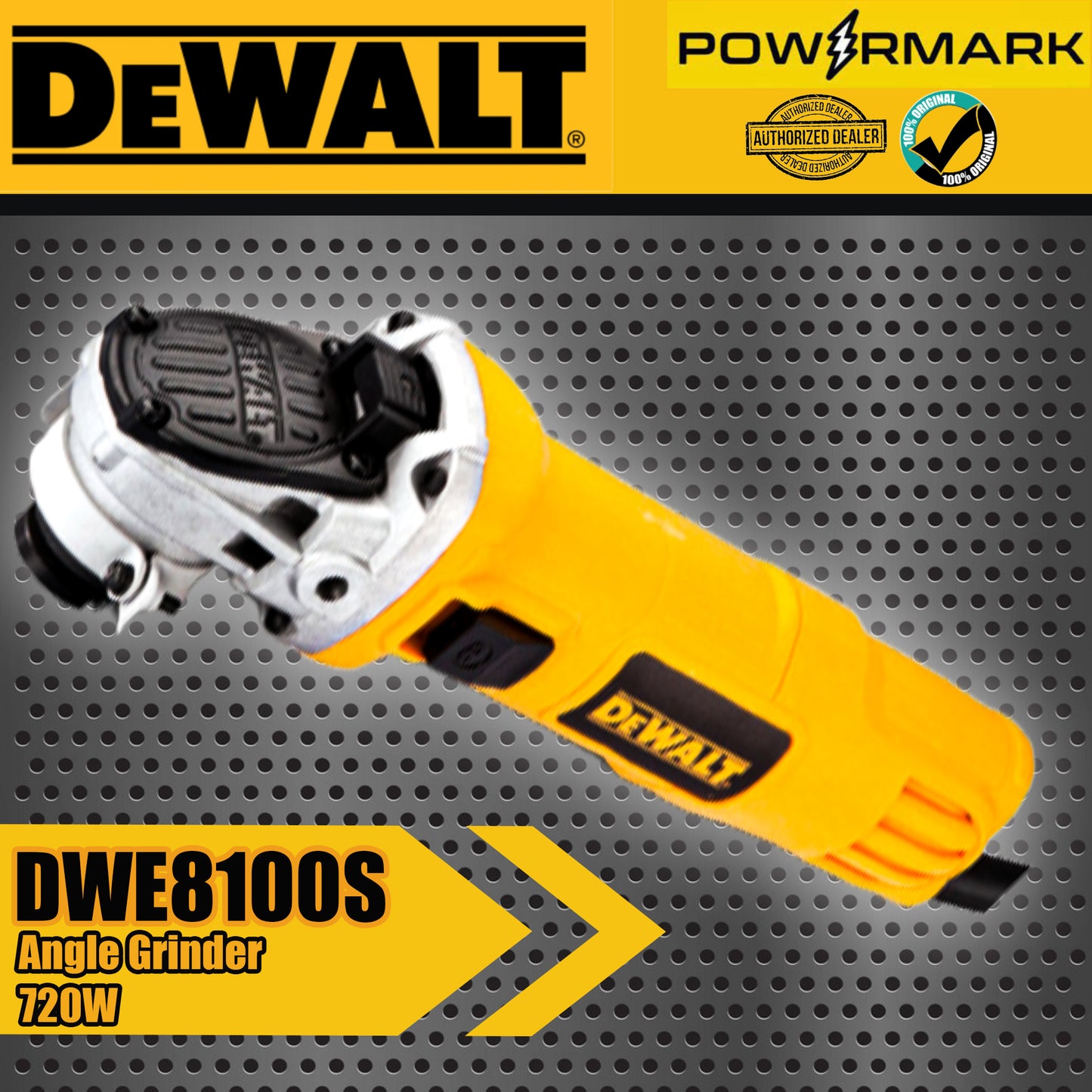 DEWALT DWE8100S Angle Grinder 720W