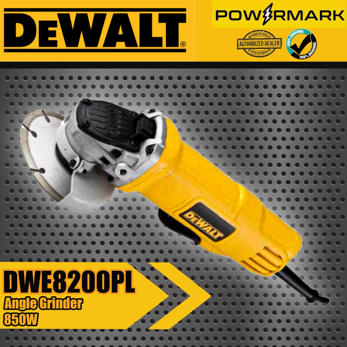 DeWalt DWE8200PL Angle Grinder 850W