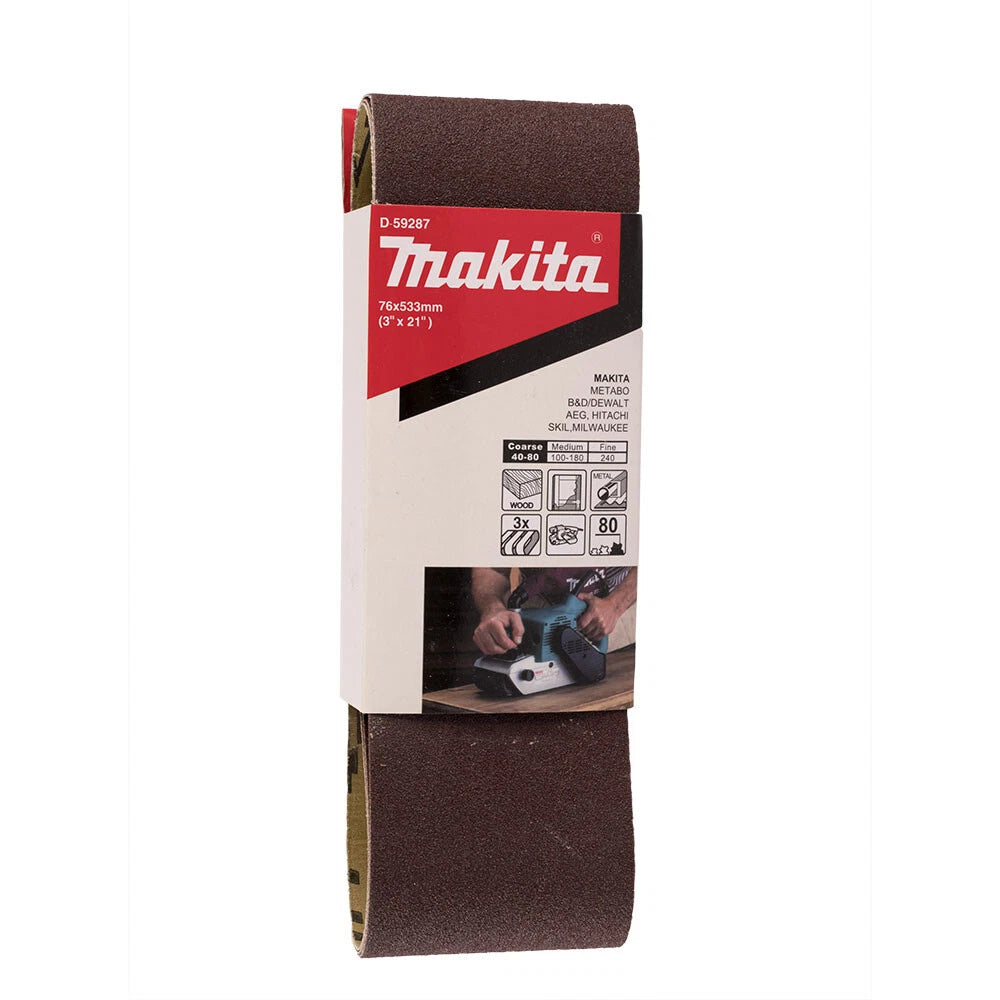 MAKITA D-59287 Abresive Sanding 80 Grit for Belt Sander