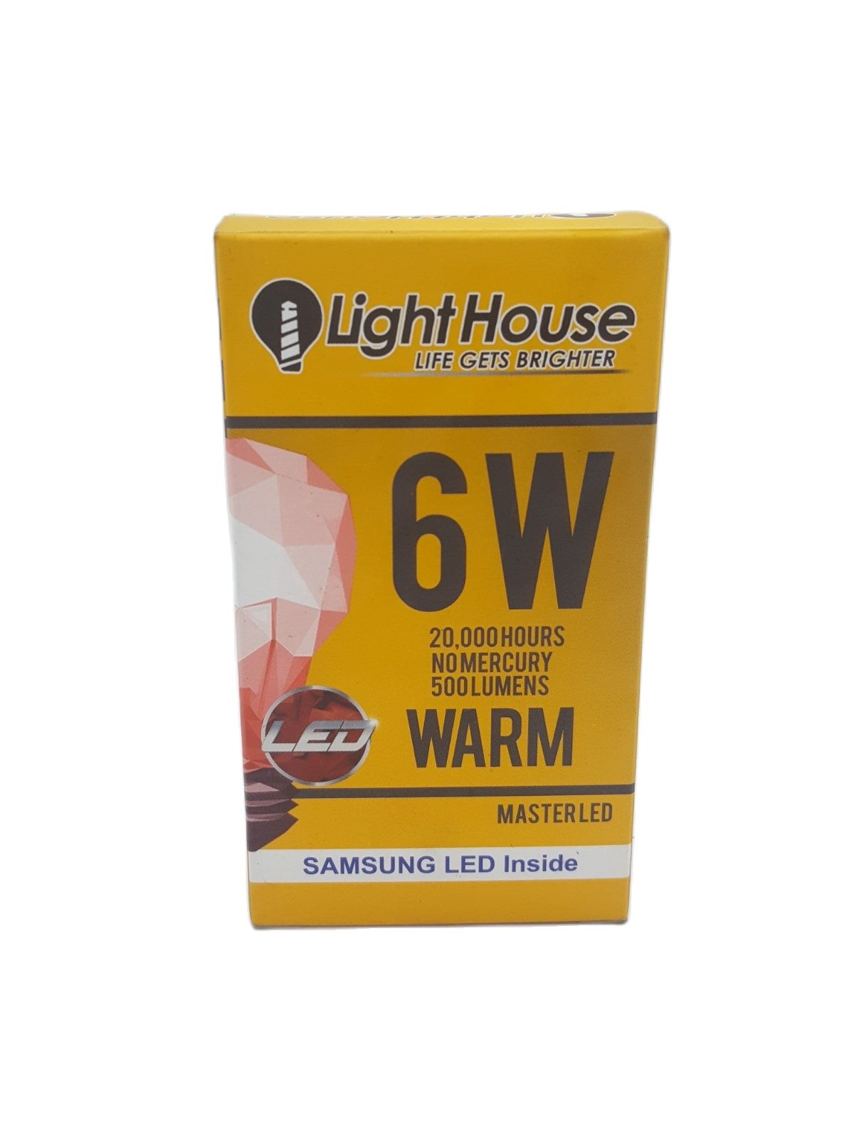 LIGHTHOUSE WARM LHCBE27-6W WW 500 Lumens 6W (Samsung Led inside)