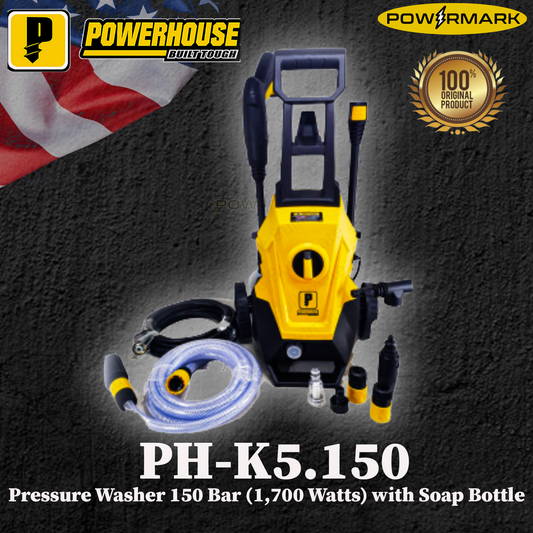 POWERHOUSE PH-K5.150 Pressure Washer 150 Bar (1,700 Watts)