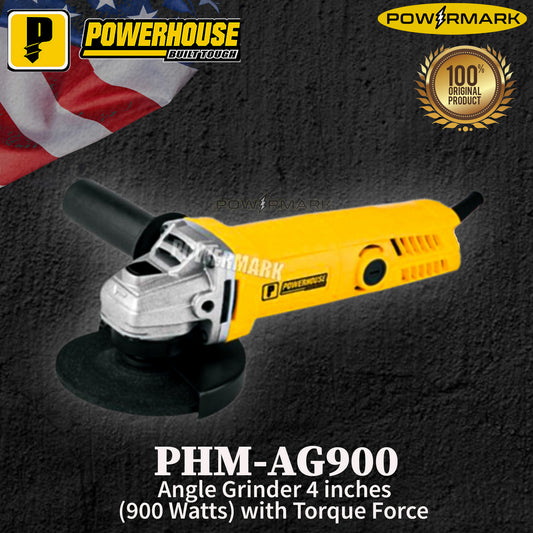 POWERHOUSE PHM-AG900 Angle Grinder 4 inches (900 Watts) with Torque Force