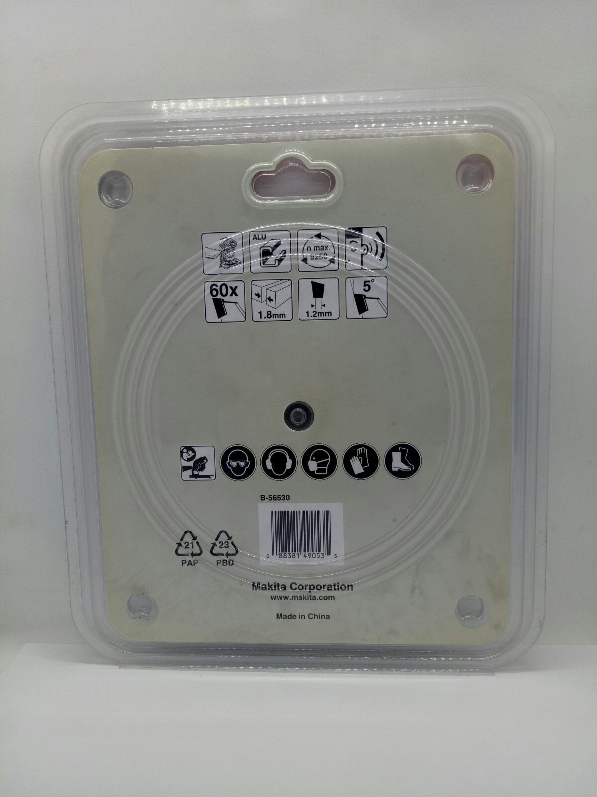 MAKITA B-56530 TCT Circular Saw Blade for Aluminum 165mm x 20mm (60T)