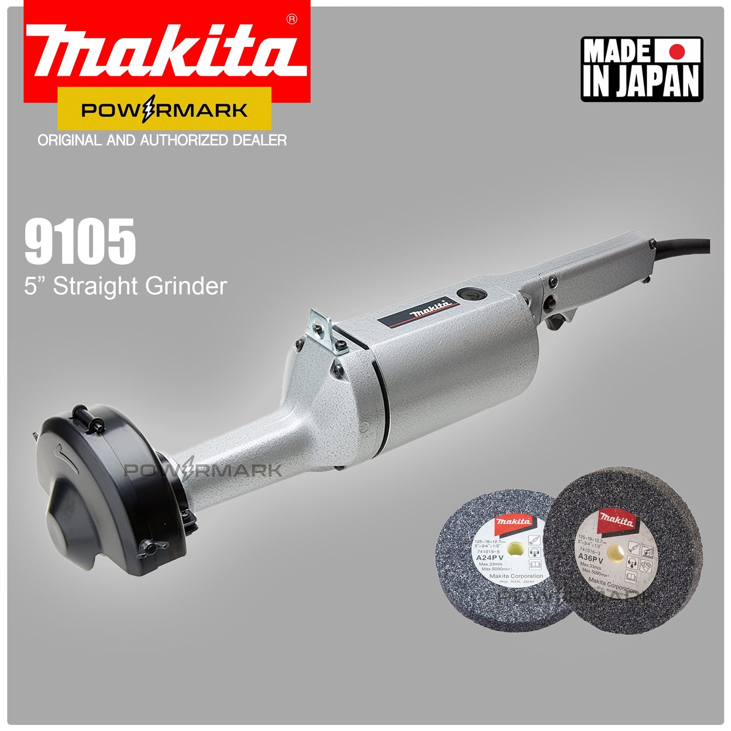 MAKITA 9105 Straight Grinder 750W (5″) Made in Japan