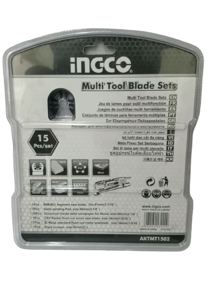 INGCO AKTMT1502 Multi Tool Blade Set (15pcs.)