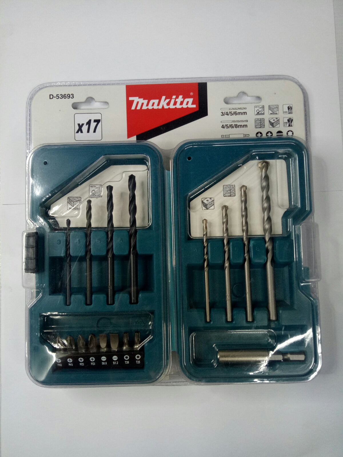 MAKITA D-53693 – 17pc. Multi Bit/Drill Bit Combination Set