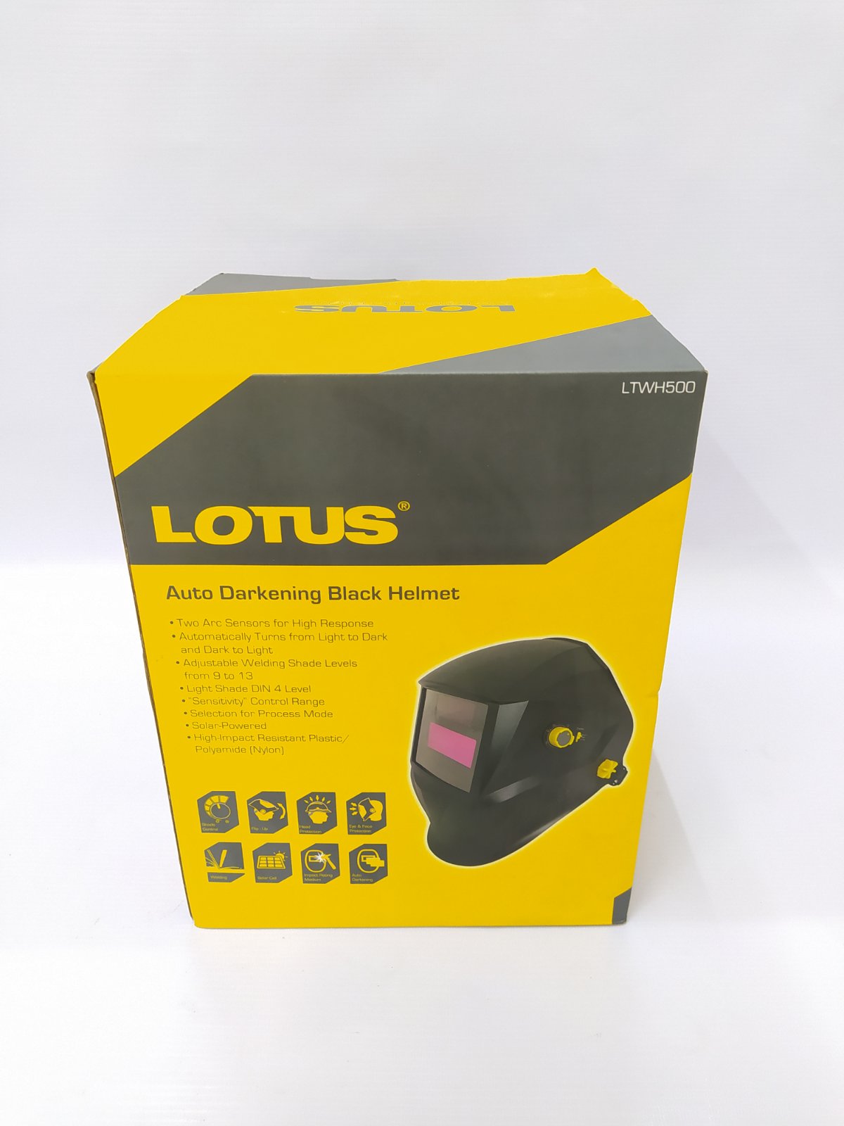 LOTUS LTWH500 Auto Darkening Black Helmet