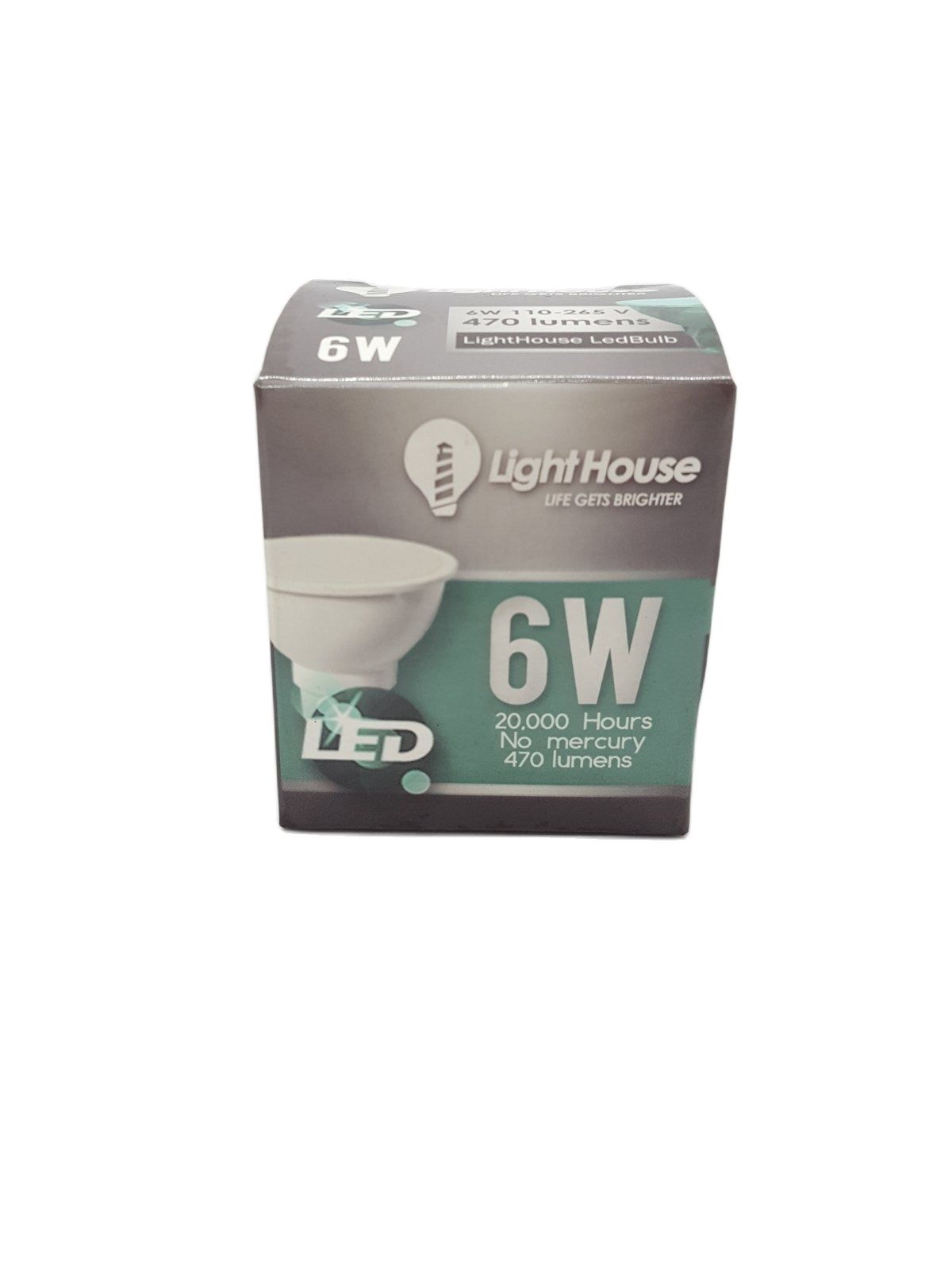 LIGHTHOUSE LED LHGU10-6W-DL 470 Lumens 6W