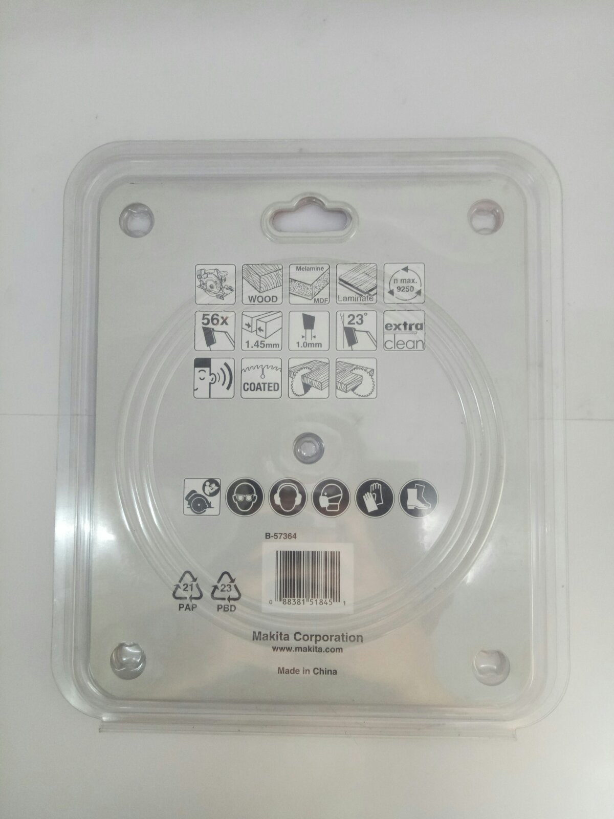 MAKITA B-57364 TCT Circular Saw Blade for Wood / Melamine 165mm x 20mm (56T)