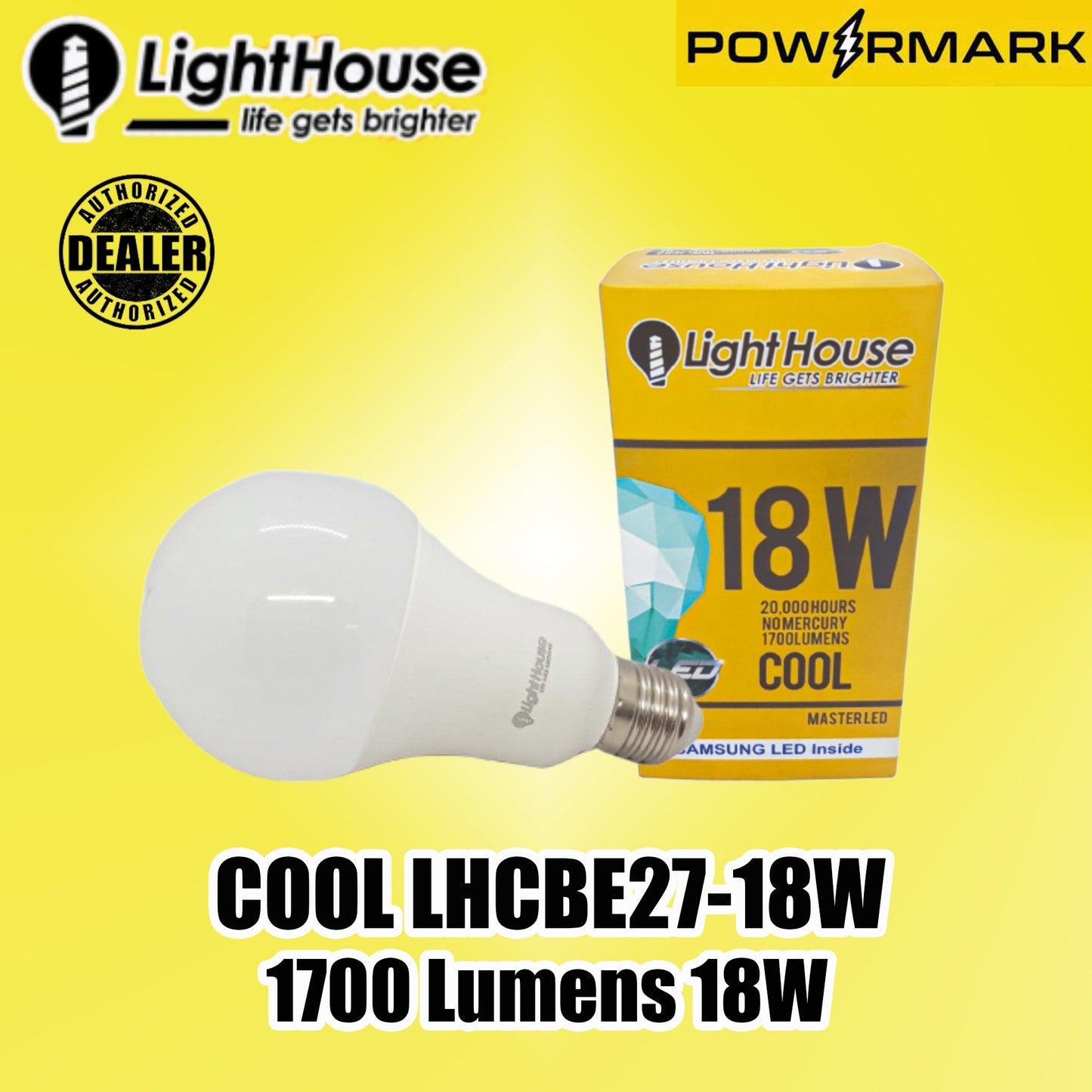 LIGHTHOUSE COOL LHCBE27-18W 1700 Lumens 18W