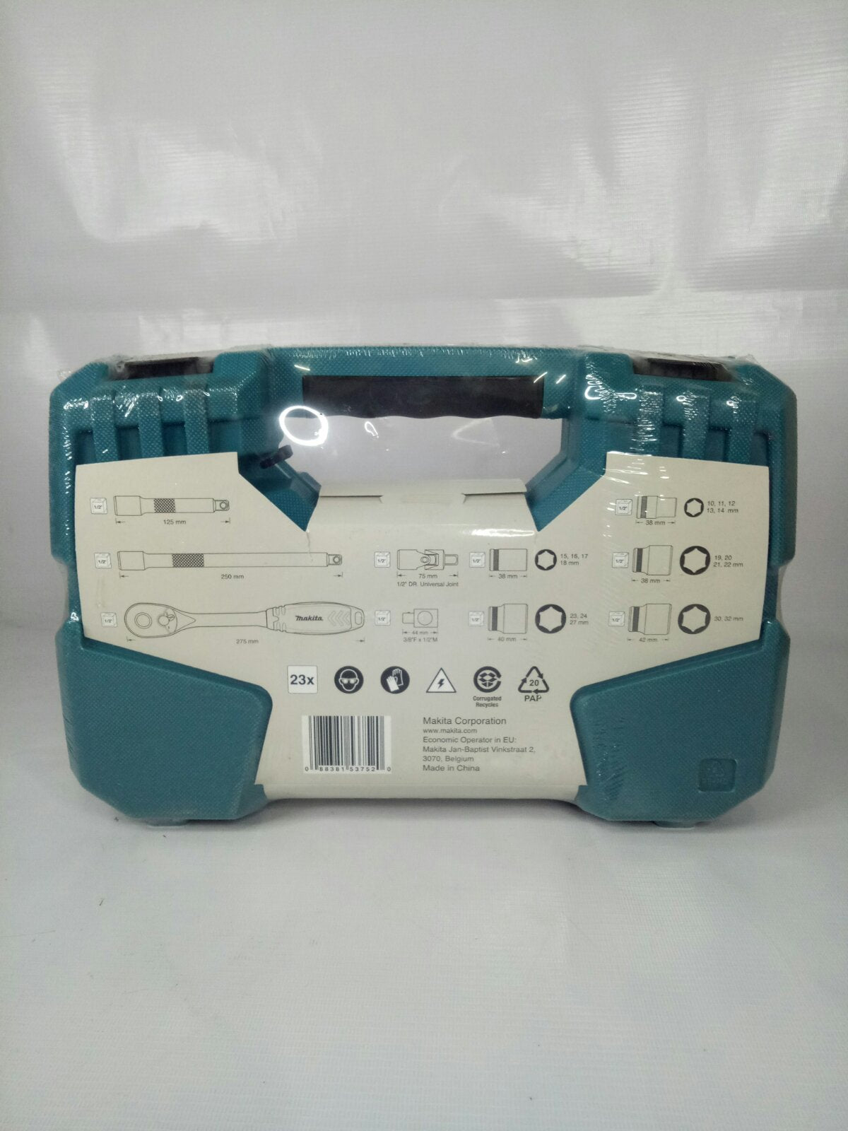 MAKITA B-65589 Rachet & Socket Set 23pcs. 1/2″