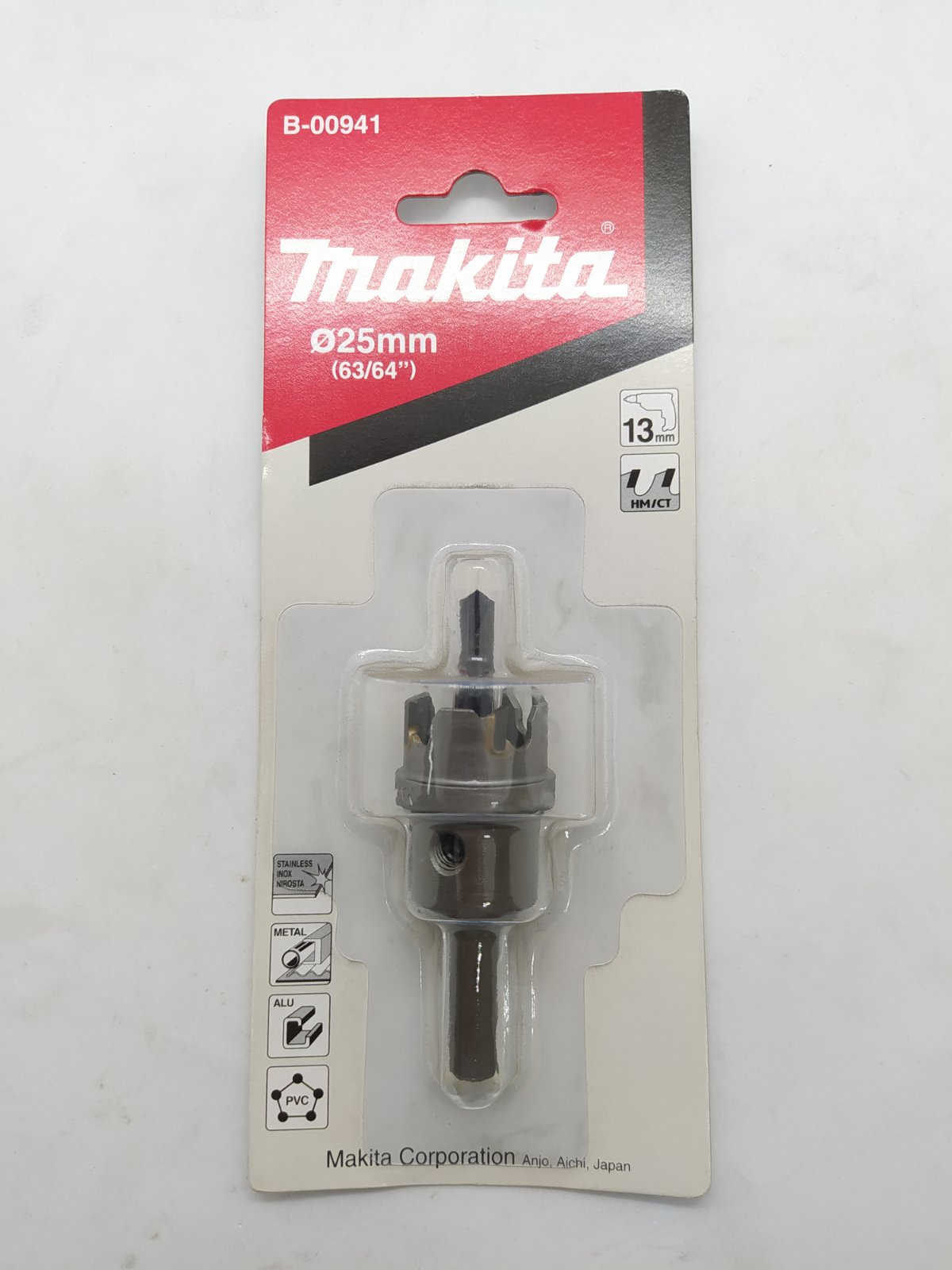 MAKITA B-00941 (25mm ") TCT Hole Saw for Metal, Aluminum and PVC