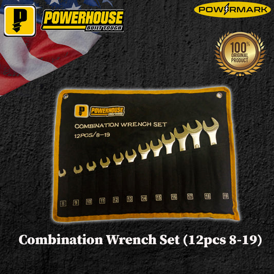 POWERHOUSE Combination Wrench Set (12pcs 8-19)