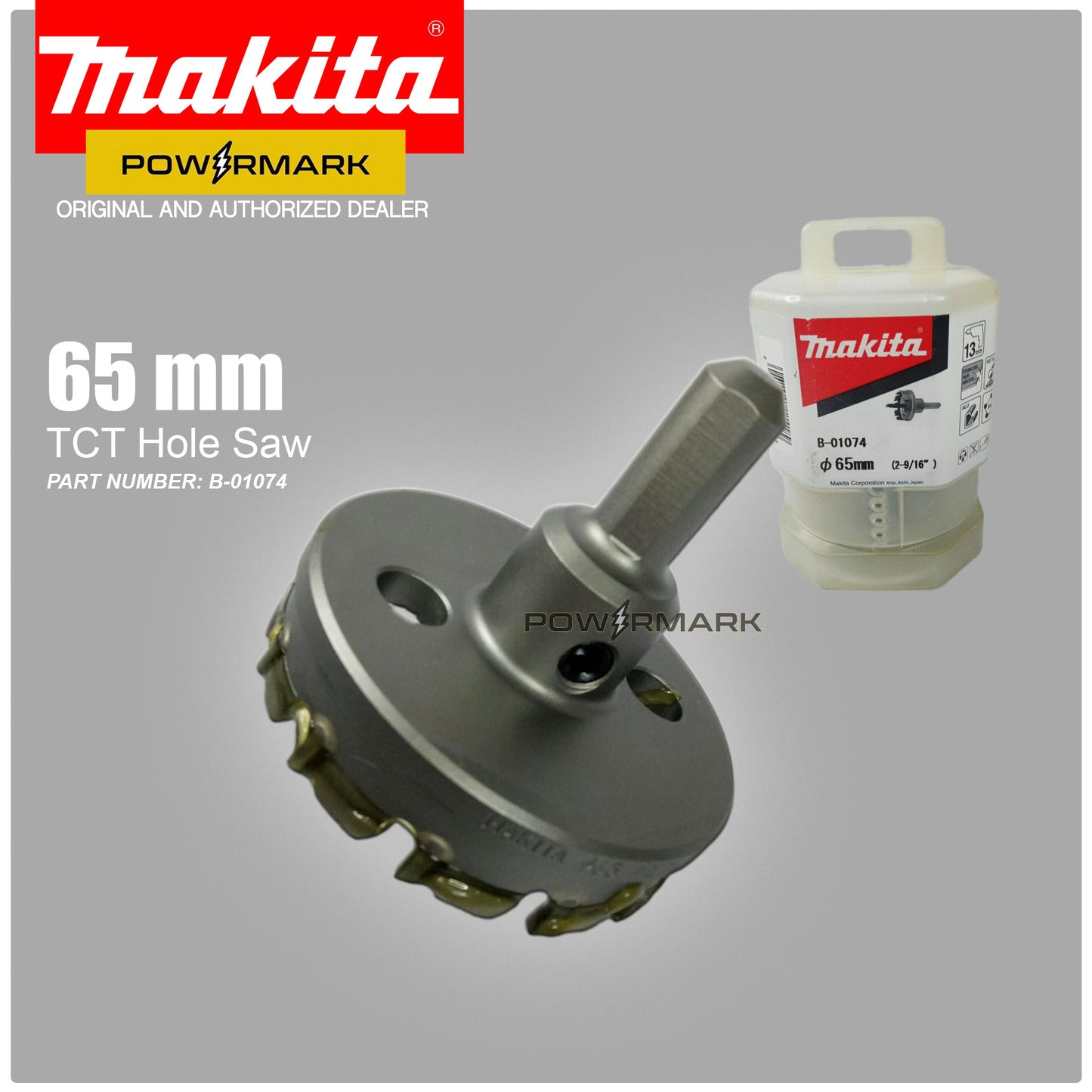 MAKITA B-01074 (65mm") TCT Hole Saw for Metal, Aluminum and PVC