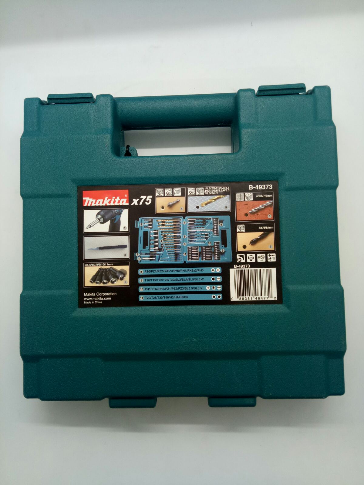 MAKITA B-49373 75pcs. Metric Drill Bit and Screw Bit Set