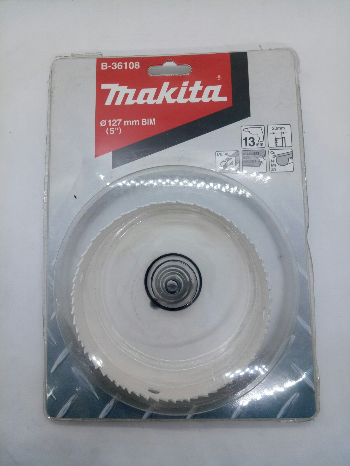 MAKITA B-36108 BiM Hole Saw for Sheet Metal 127mm