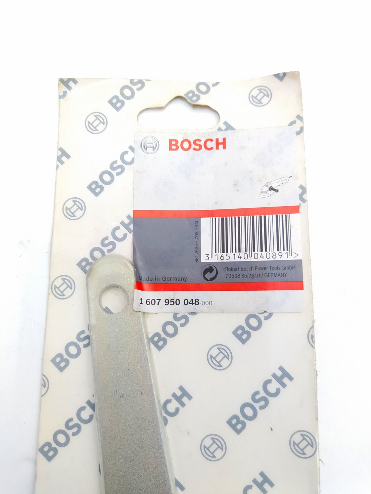 BOSCH 1607950048 Two-hole Spanner for Straight Grinders & Two-Hand Angle Grinders