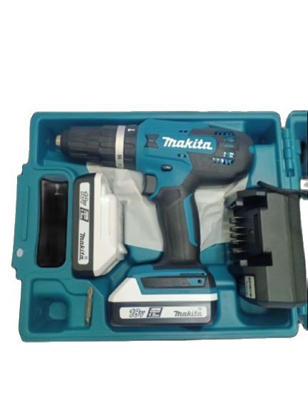 MAKITA HP488D002 Cordless Hammer Driver Drill with Charger and Batteries (18V 1.5Ah)