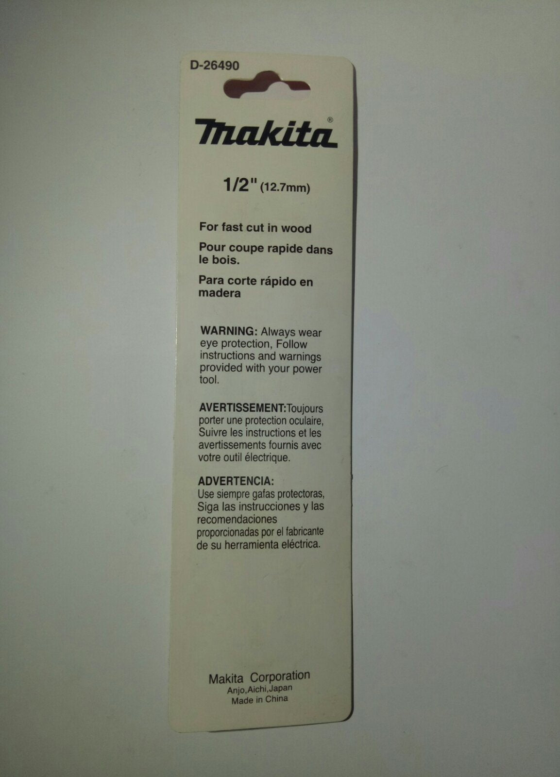 MAKITA D-26490 Flat Bit 1/2″