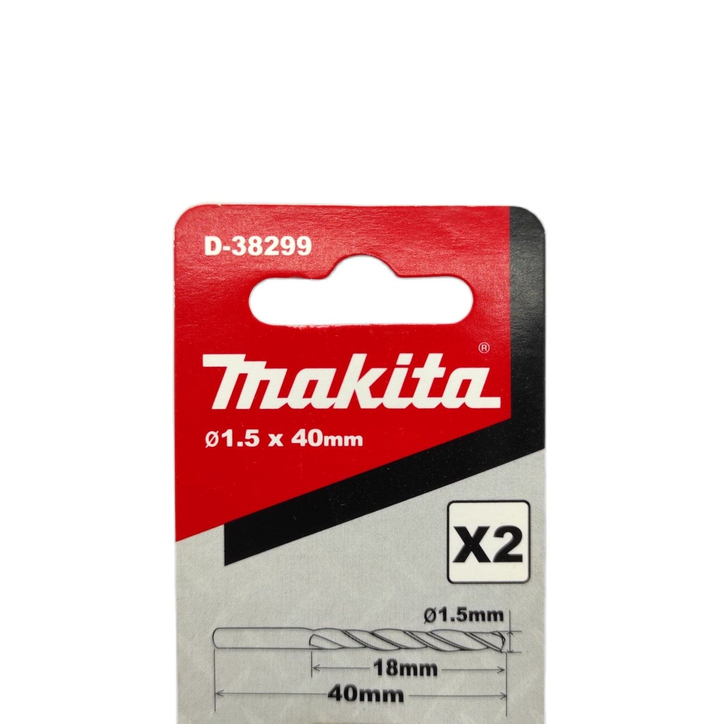 MAKITA D-38299 HSS-R Metal Drill Bit 1.5mm