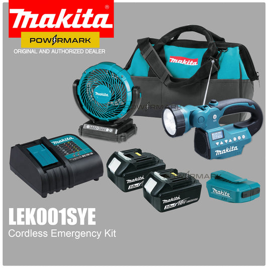 MAKITA LEK001SYE – 18V LXT™ Li‑Ion Cordless Emergency Kit