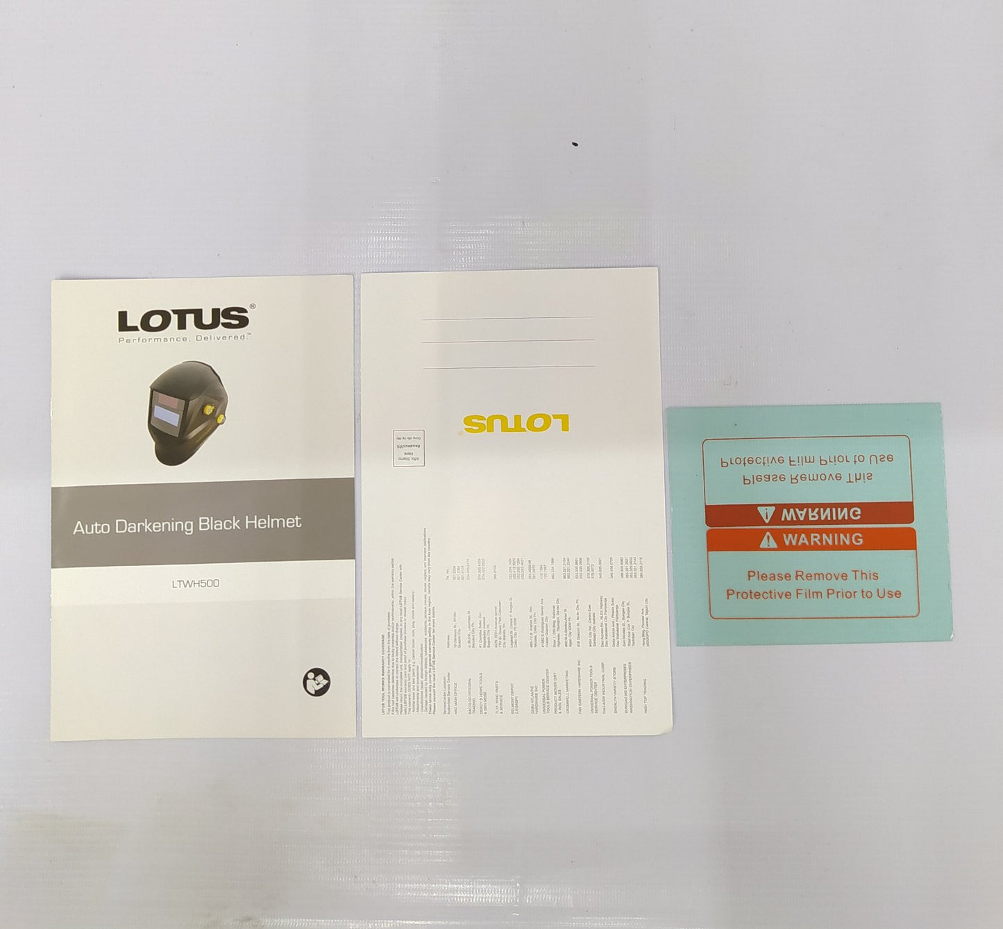 LOTUS LTWH500 Auto Darkening Black Helmet