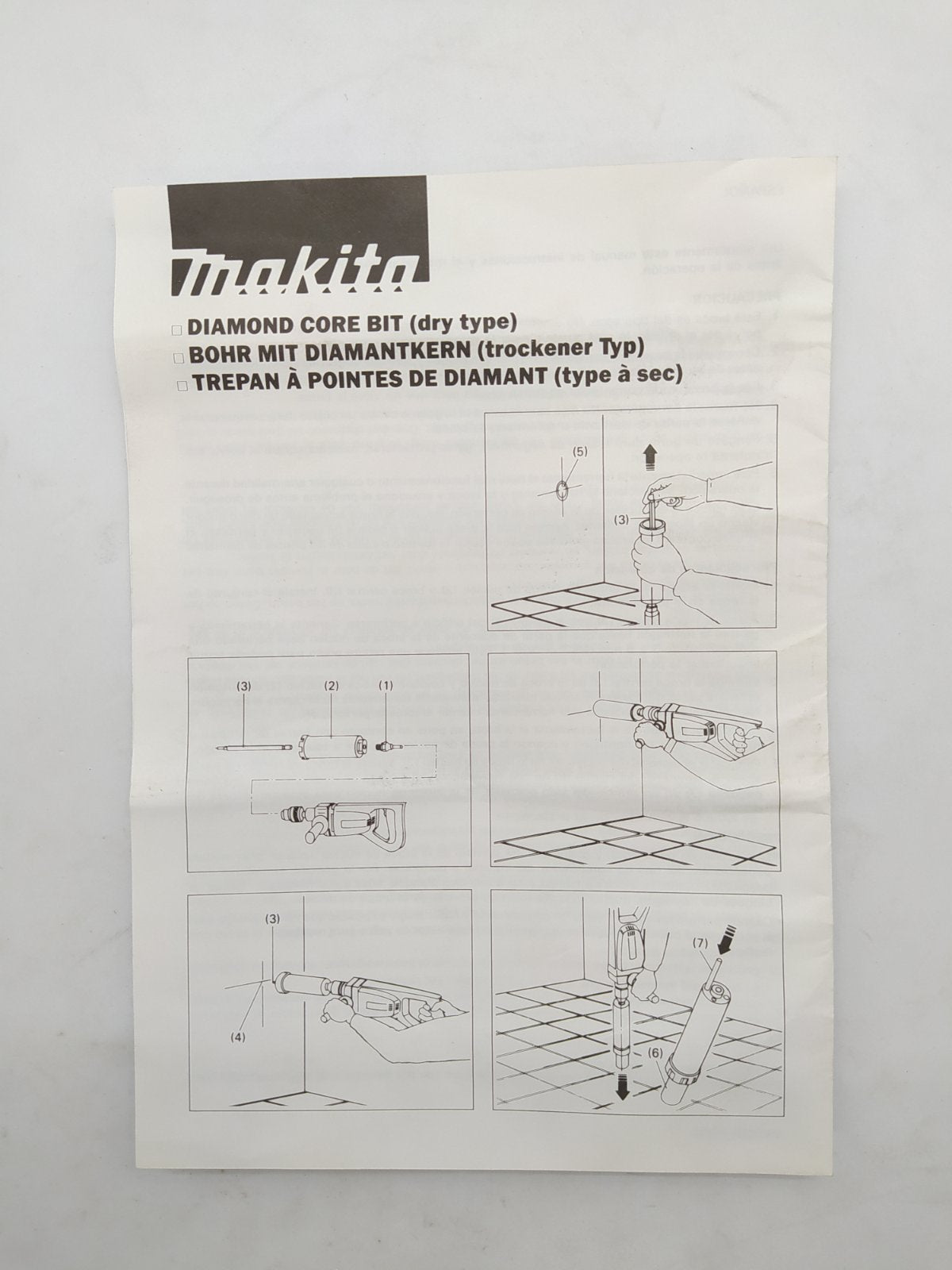 MAKITA A-85064 Golden Diamond Crown (6-1/2") for DBM130 and 8406 Diamond Core Hammer Dills