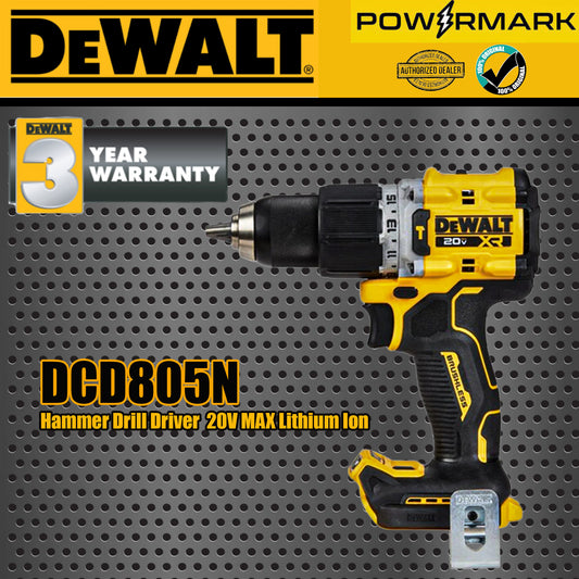 DEWALT DCD805N Hammer Drill Driver  20V MAX (Bare Tool)