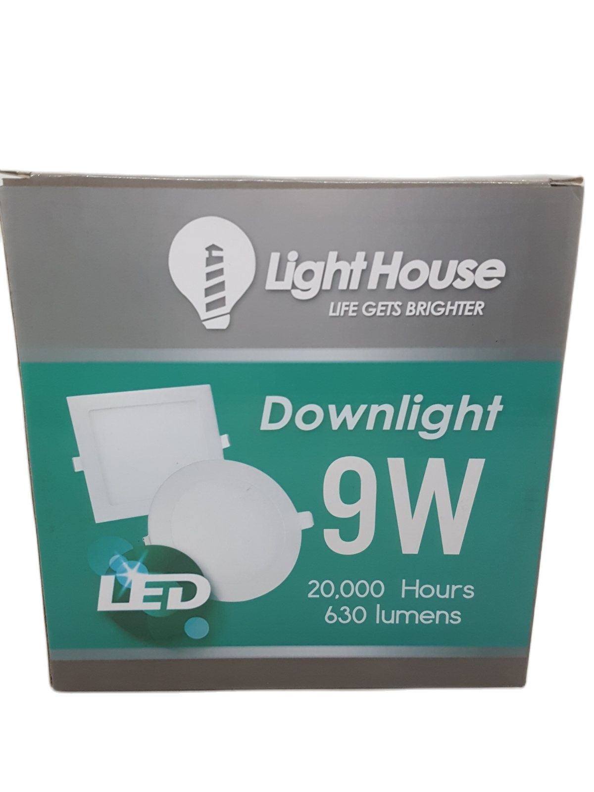 LIGHTHOUSE LED LHDSQR-9W-WW Downlight 630 Lumens 9W
