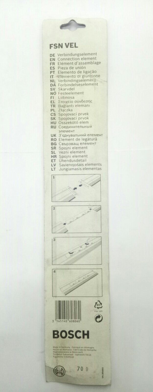 BOSCH 1600Z00009 FSN VEL for Connecting Guide Rails