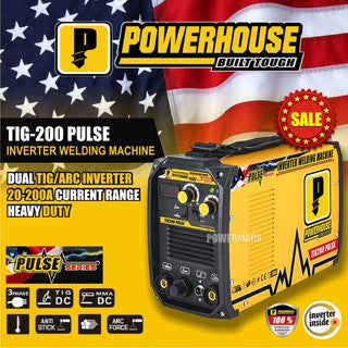 POWERHOUSE TIG200 PULSE TIG / MMA Inverter Welding Machine (Dual TIG/ARC)