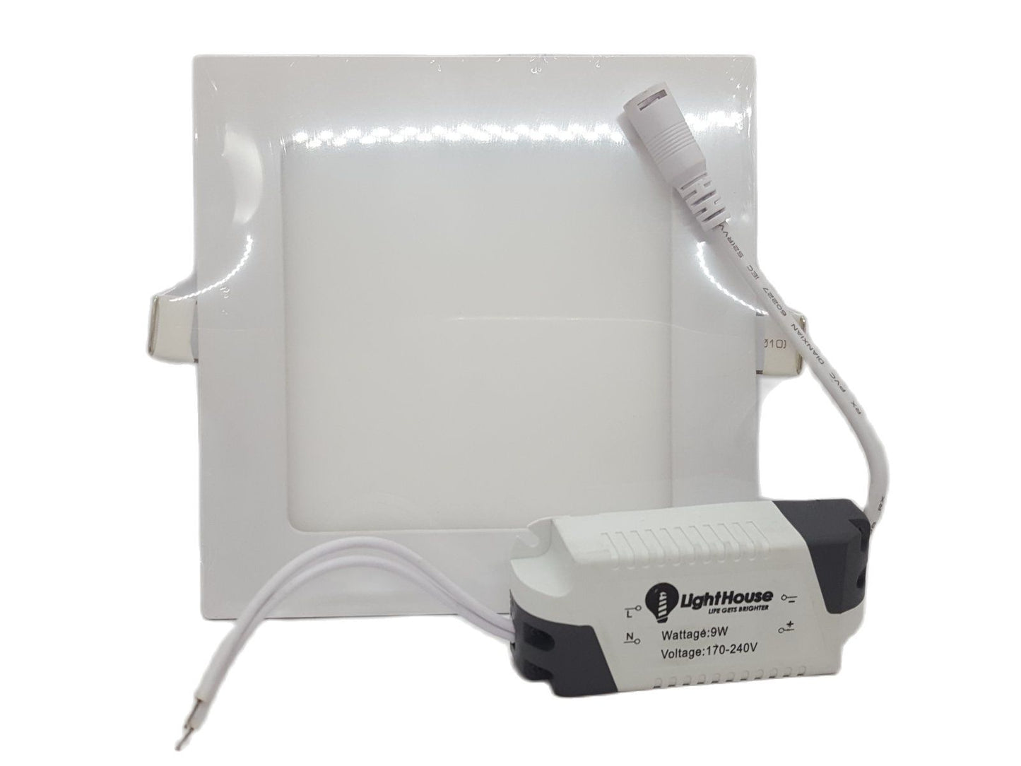 LIGHTHOUSE LED LHDSQR-9W-WW Downlight 630 Lumens 9W