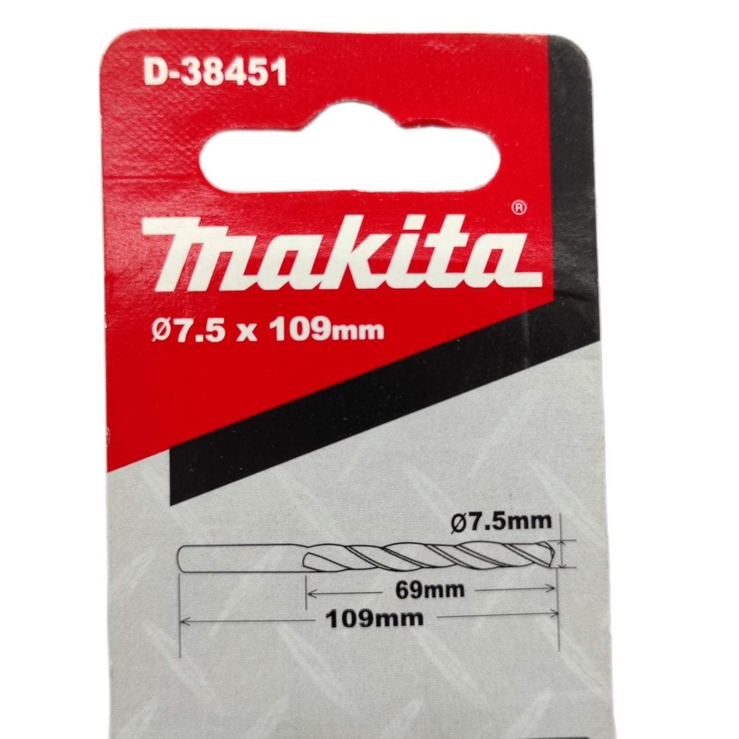 MAKITA D-38451 HSS-R Metal Drill Bit 7.5mm