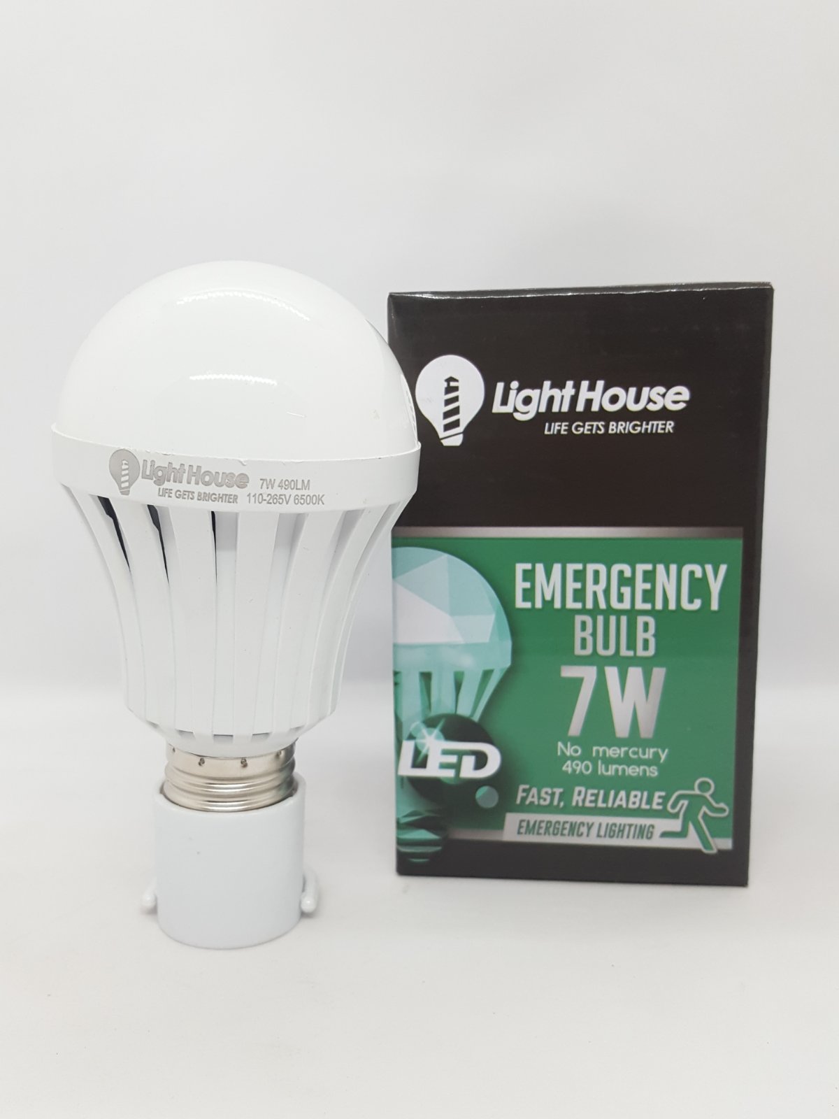 LIGHTHOUSE Led LHEBE27-7W-DL Emergency Bulb 490 Lumens 7W
