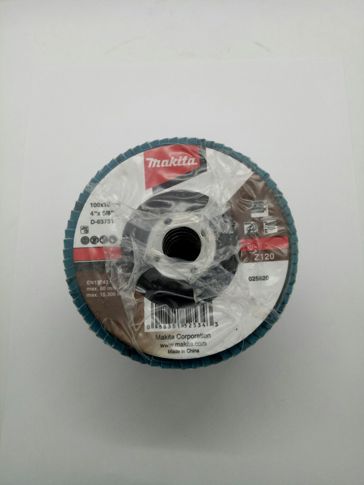 MAKITA D-63731 Abrasive Grinding Flap Disc 4" for Metal and Stainless (Economy) A120 Grit 10pcs