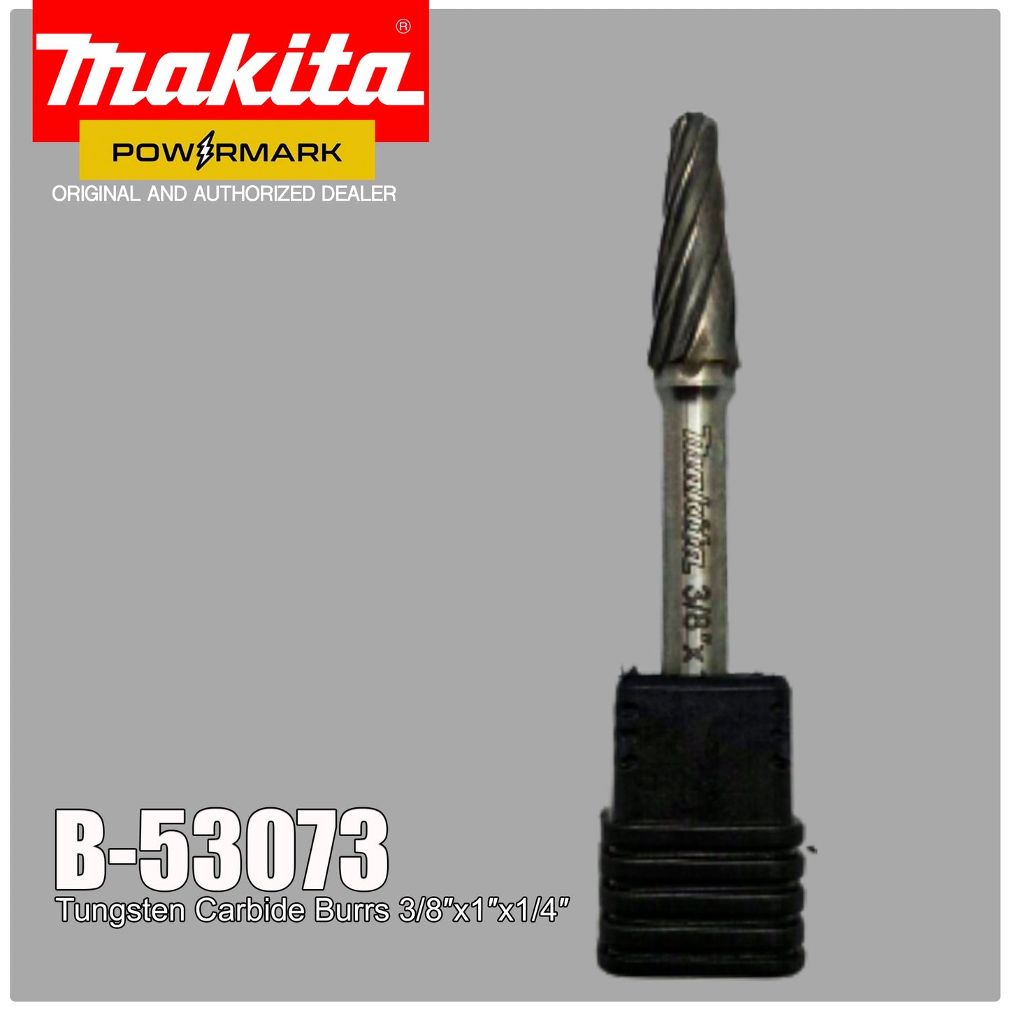 MAKITA B-53073 Tungsten Carbide Burrs 3/8″x1″x1/4″