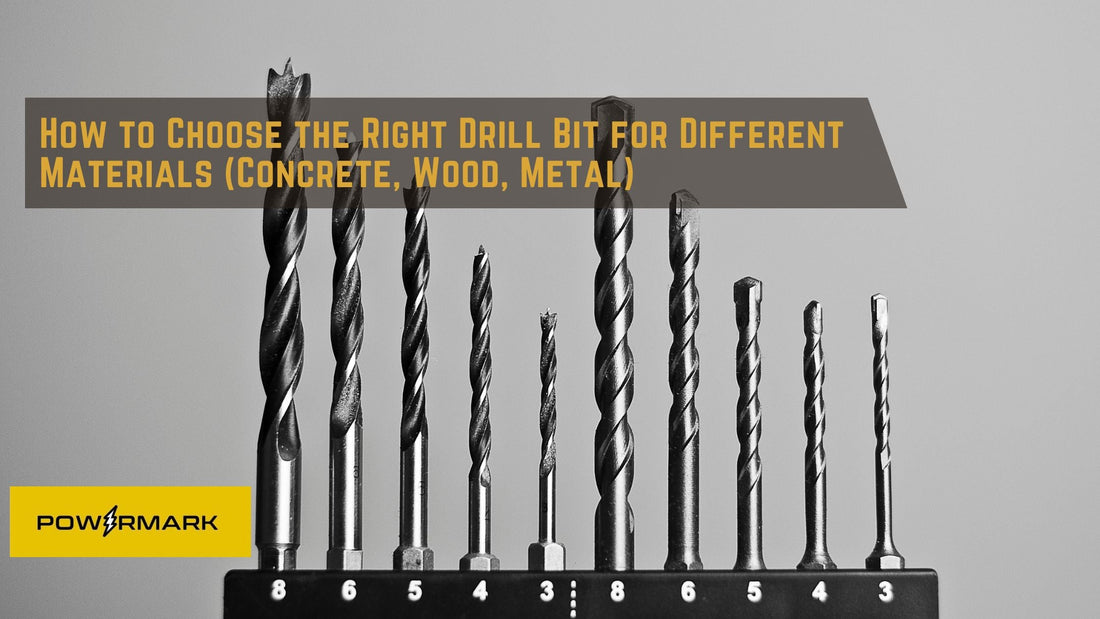 How to Choose the Right Drill Bit for Different Materials (Concrete, Wood, Metal)