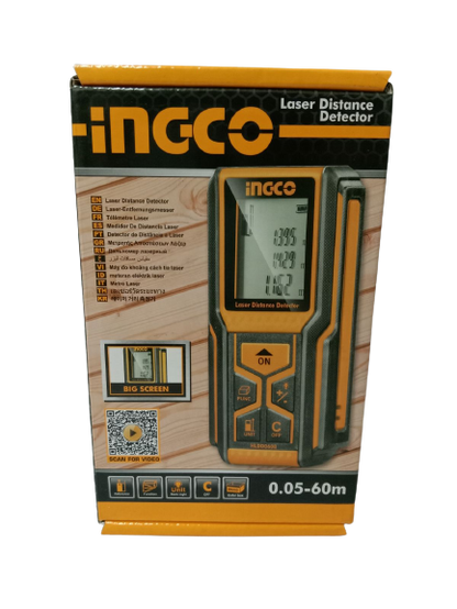 INGCO HLDD0608 Laser Distance Detector with Bag and Battery