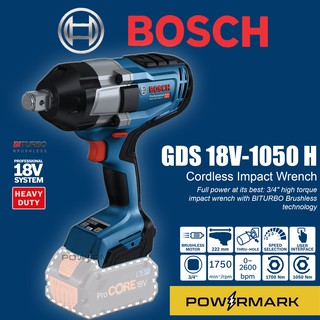 BOSCH GDS 18V-1050 H BITURBO Brushless Cordless impact Wrench (Solo Tool)