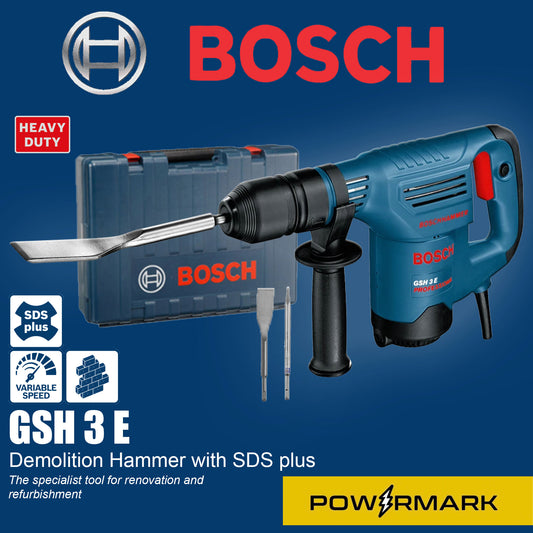 BOSCH GSH 3 E Demolition Hammer with Carrying Case