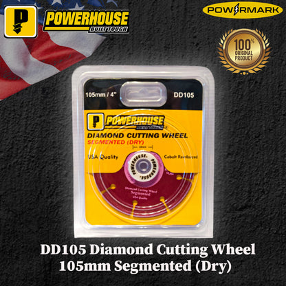 POWERHOUSE DD105 Diamond Cutting Wheel 105mm Segmented (Dry)