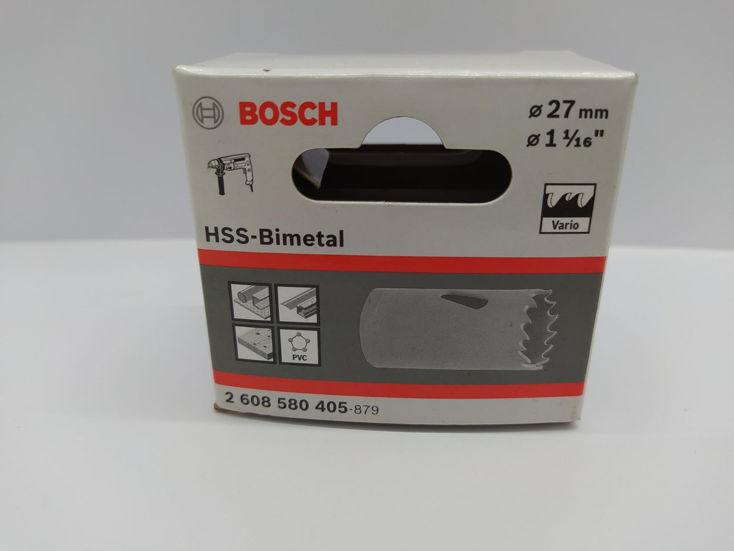 BOSCH 2608580405 Bimetal Hole Saw HSS-BiM 27mm