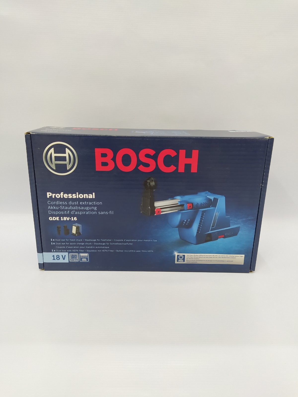 BOSCH GDE 18V-16 Cordless HEPA Dust Collector for GBH 18V-26