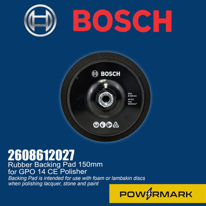 BOSCH 2608612027 Rubber Backing Pad 150mm for GPO 14 CE Polisher